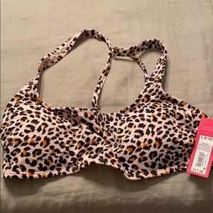 Square neck swim top